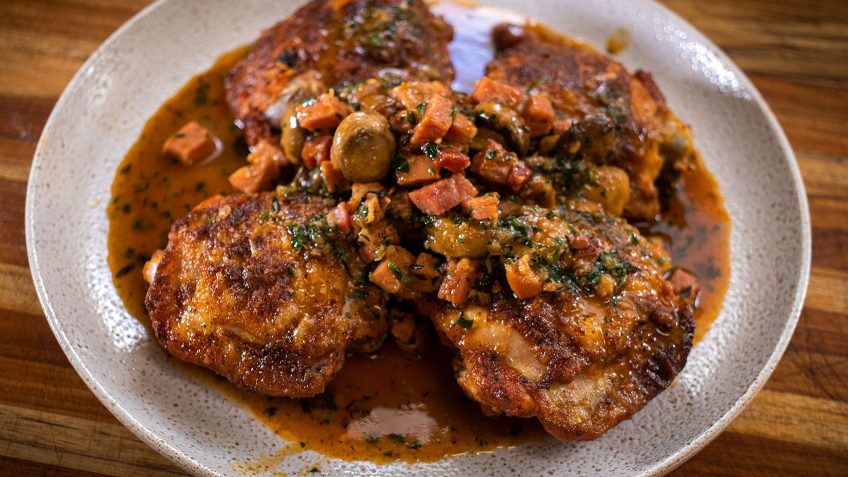 Chicken in beer sauce